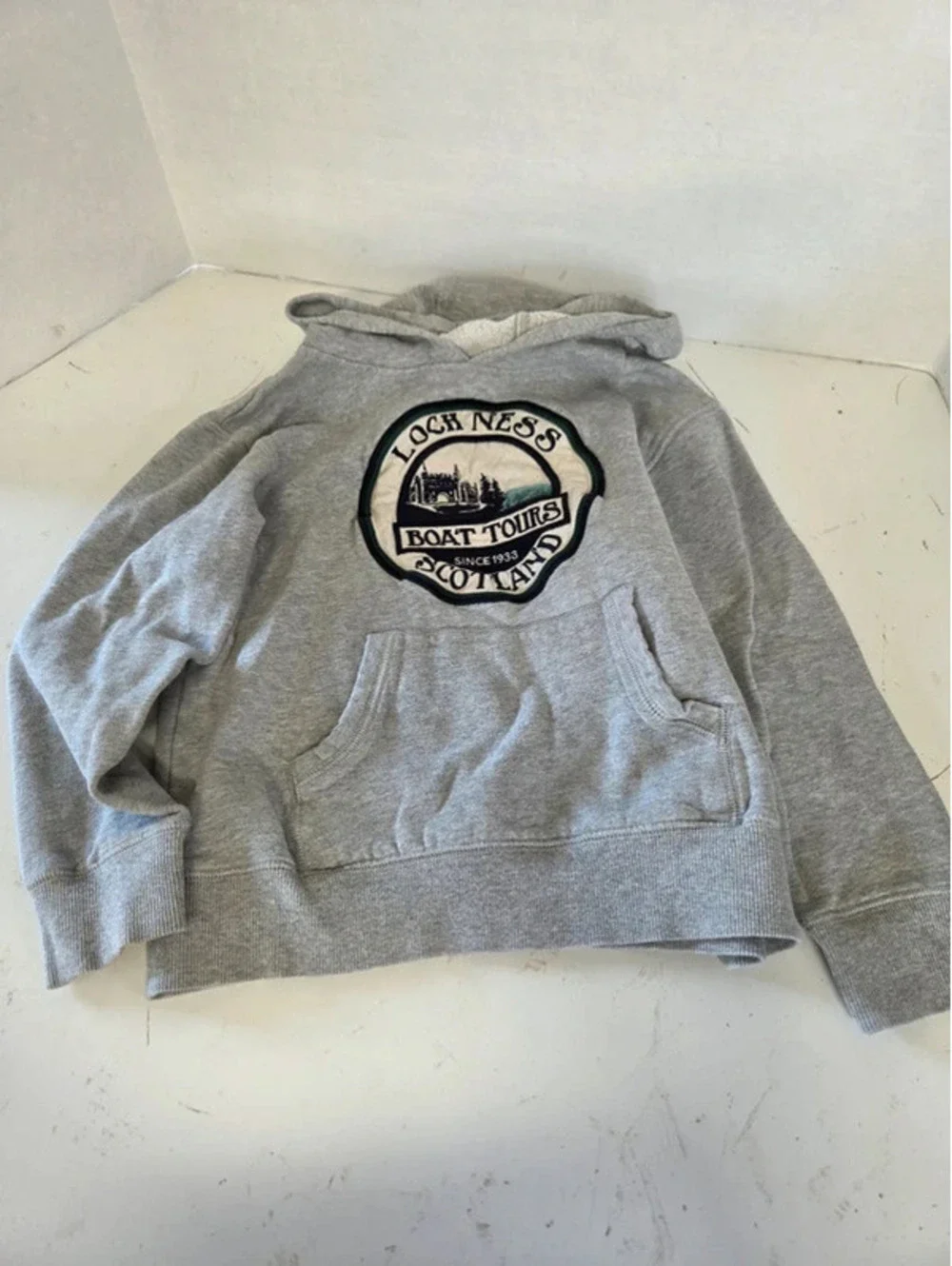 Gymboree Sweatshirt Hoodie Loch Ness Boat Tours Scotland Size M 7 8